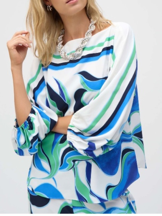 Joseph Ribkoff Tops - Joseph Ribkoff abstract print boxy blouse size 16